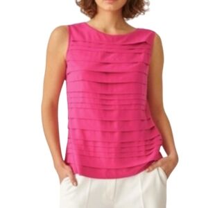 Dana Buchman Sleeveless Top Size L Color Pink